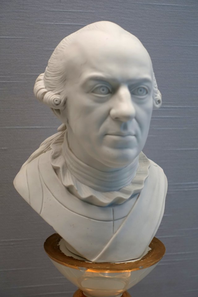 Duke Carl W. F. of Brunswick-Luneberg, Furstenerg, c. 1772, biscuit porcelain with parcel-gilt porcelain base - Germanisches Nationalmuseum - Nuremberg, Germany - DSC02670