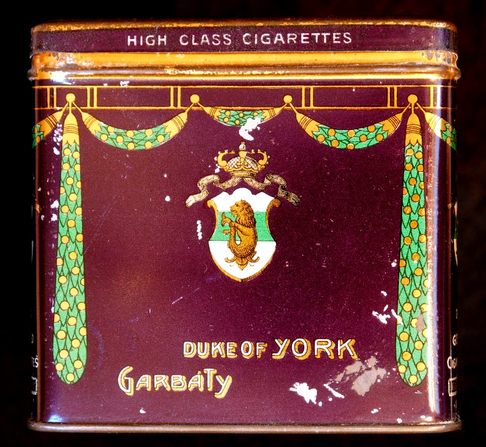 Duke of York cigarettes tin, front