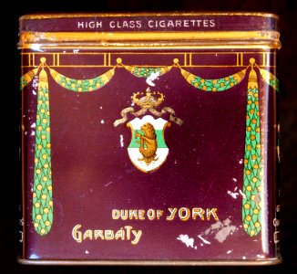 Duke of York cigarettes tin, front
