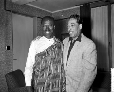 Duke Ellington in het Amstelhotel, Duke Ellington en Sam E Hammond, Bestanddeelnr 910-6851