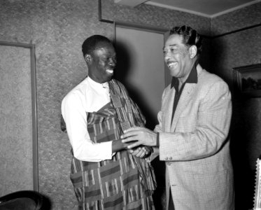 Duke Ellington in het Amstelhotel, Duke Ellington en Sam E Hammond, Bestanddeelnr 910-6852