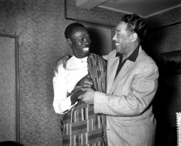 Duke Ellington in het Amstelhotel, Duke Ellington en Sam E Hammond, Bestanddeelnr 910-6853