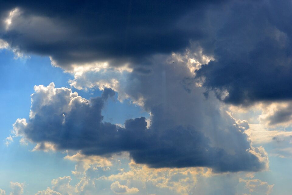 Sun clouds sky