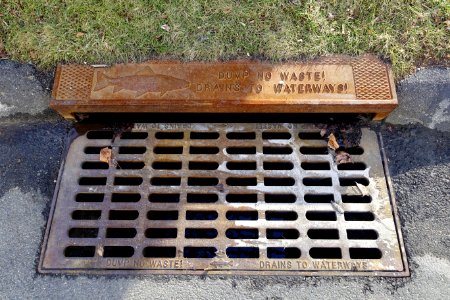 Dump No Waste! Drains to Waterways! - Arlington, MA - DSC05450