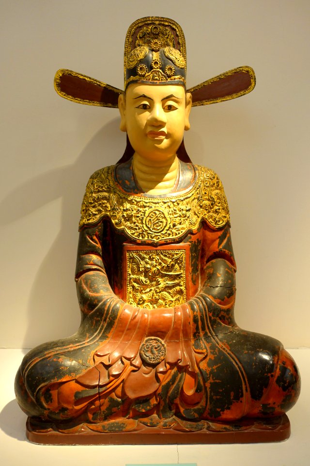 Duke Nguyen The My, Dong Duong pagoda, Hai Duong province, 1632 AD, lacquered wood - Vietnam National Museum of Fine Arts - Hanoi, Vietnam - DSC04860