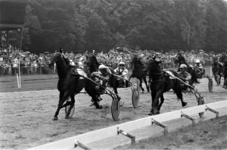 Duindigt, Grote Prijs der Lage Landen Jorky ( L. Verroken ) wint hier duidelijk, Keystone Patriot (H. Korpi) werd tweede (r) en nr. 12 Mustard, Bestanddeelnr 931-5692