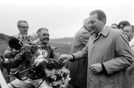 Duindigt, Grote Prijs der Lage Landen de winnaar na de wedstrijd 28 juni 1981, Bestanddeelnr 931-5693