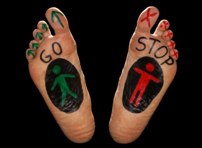 Funny pedestrian sole