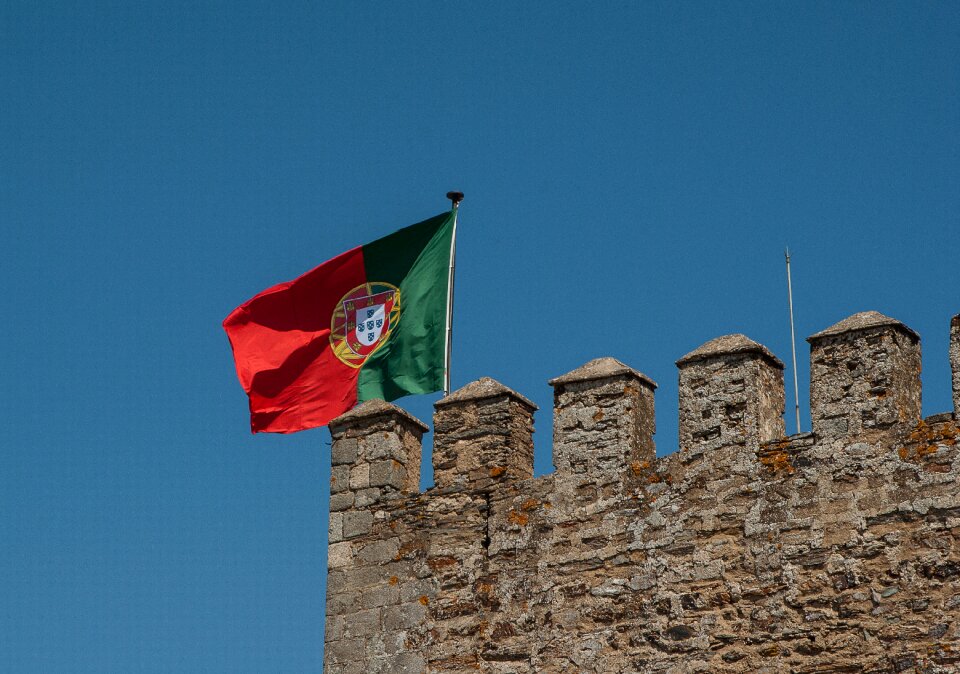 Flag ramparts castle