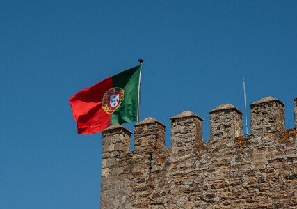 Flag ramparts castle photo