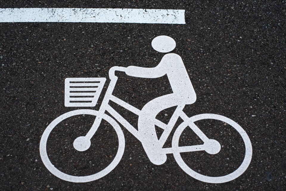 Bike pictogram road signs