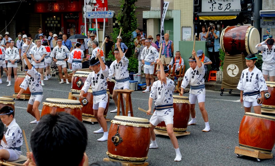 Drummers at Fukagawa Matsuri - Tokyo, Japan - DSC05204