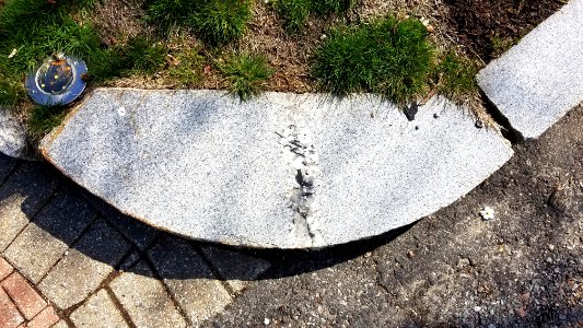 Driveway curbstone - Arlington, MA - 01