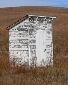 Dry Valley Church outhouse