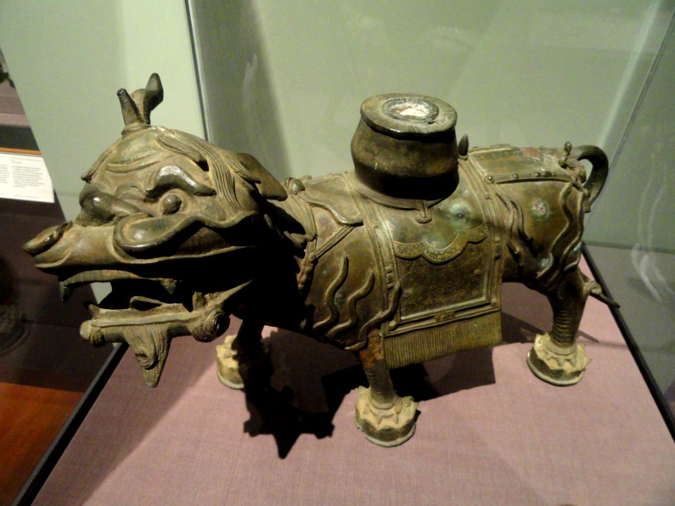 Drum Stand in the Shape of a Lion, Korea, 16th century AD, bronze - San Diego Museum of Art - DSC06566