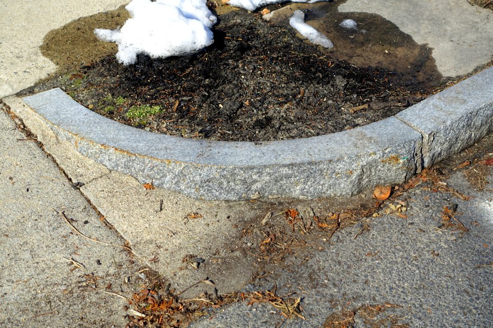 Driveway curbstone - Arlington, MA - DSC08696