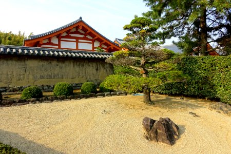 Dry garden - Hōryū-ji - Ikaruga, Nara, Japan - DSC07597