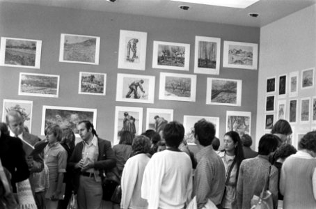 Drukte in Vincent van Goghmuseum, Bestanddeelnr 926-5551