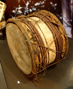 Drum, Amazon region, No. 1892.01.0016 - Etnografiska museet - Stockholm, Sweden - DSC01342