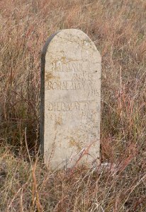 Dry Valley Church tombstone McKee