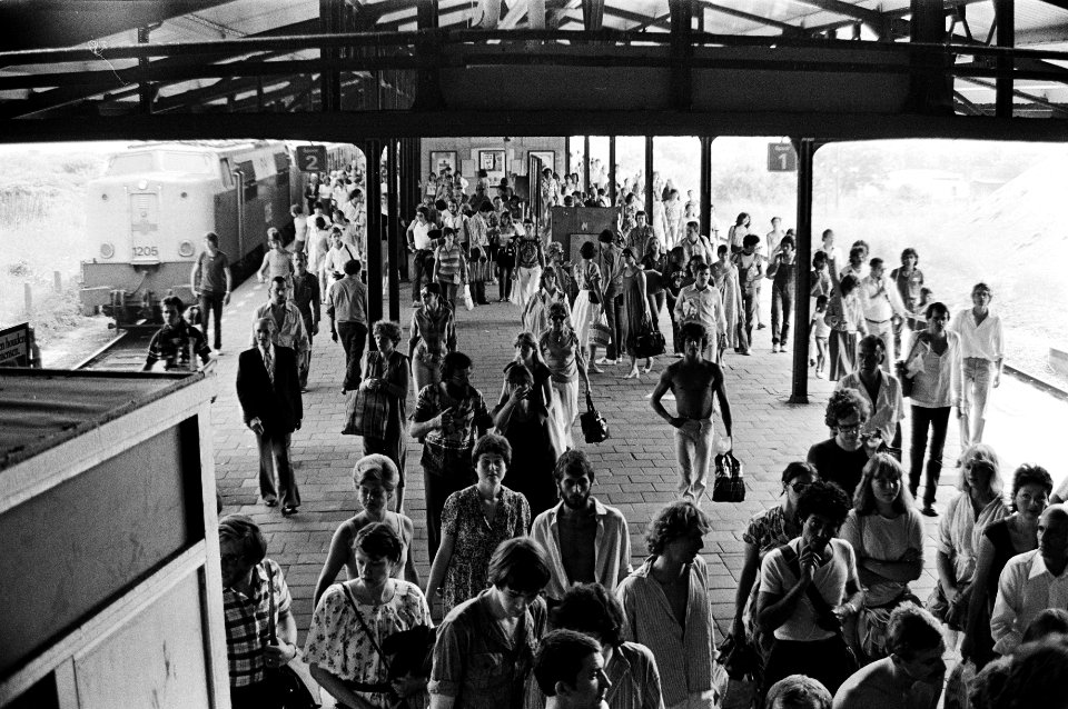 Drukte op het station van Zandvoort, Bestanddeelnr 930-3769