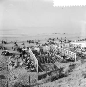Drukte op het strand te Zandvoort, Bestanddeelnr 911-0921