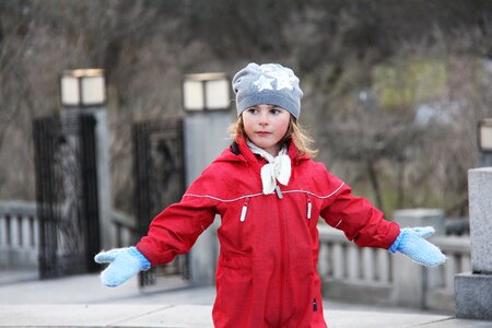 Girl vigeland sculpture park oslo photo