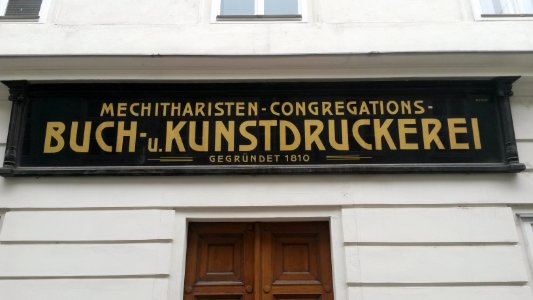 Druckerei Mechitaristenkloster Wien