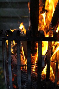 Flame wood fire fire
