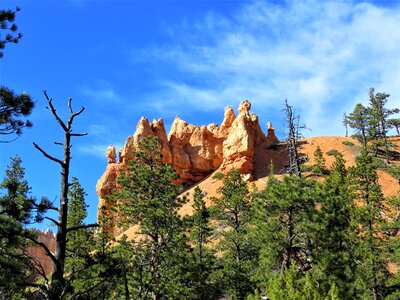 Red sandstone blue sky hiking