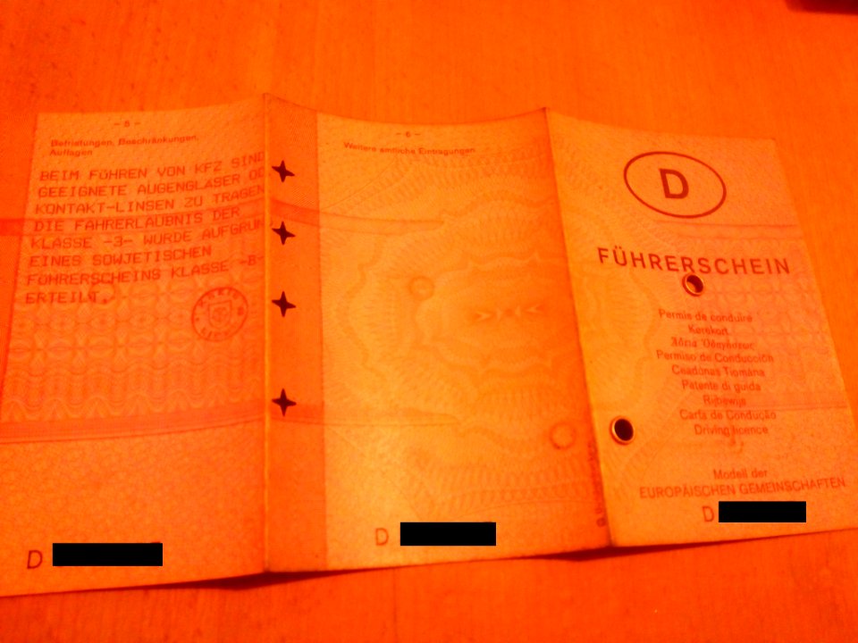 Deutscher Führerschein 1995