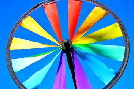 Wheel spin colourful