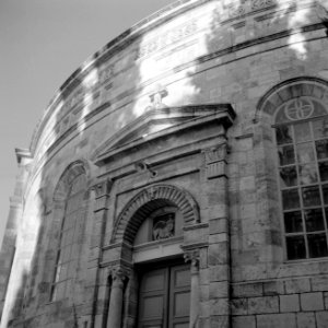 Deurpost van een kerkgebouw, zogenaamde Abbesijnsche kerk, met een reliëf van , Bestanddeelnr 255-2286