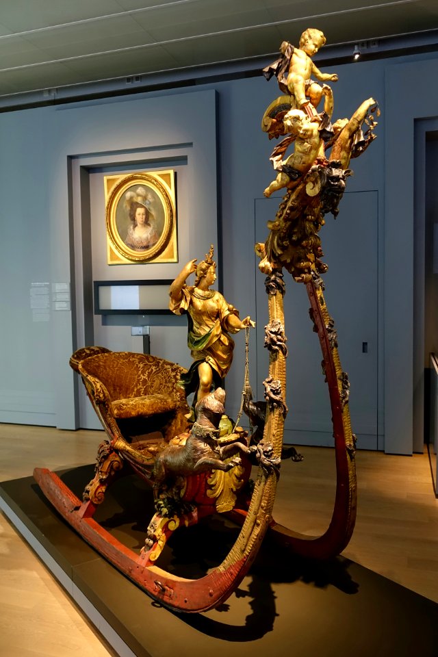 Diana sled by Giorgio Ferretti for the Herzog Eberhard Ludwig von Wurttemberg, Stuttgart, c. 1720 - Landesmuseum Württemberg - Stuttgart, Germany - DSC03184
