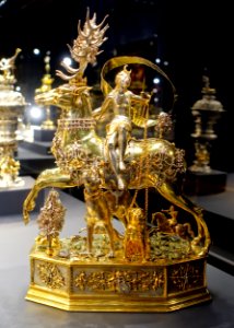 Diana on the stag, Joachim Fries, c. 1615-1620 AD, Augsburg, silver, partly gilt, view 1 - Hessisches Landesmuseum Darmstadt - Darmstadt, Germany -DSC00516