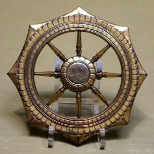 Dharma wheel, Japan, Kamakura period, 1200s AD, bronze - Tokyo National Museum - Tokyo, Japan - DSC09326