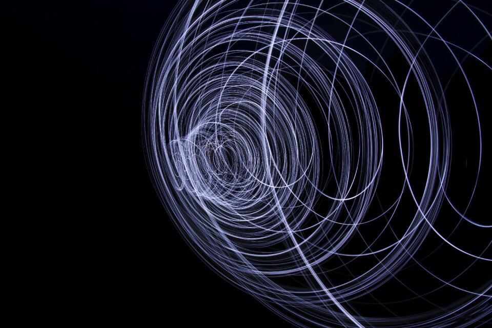 Night the darkness white light