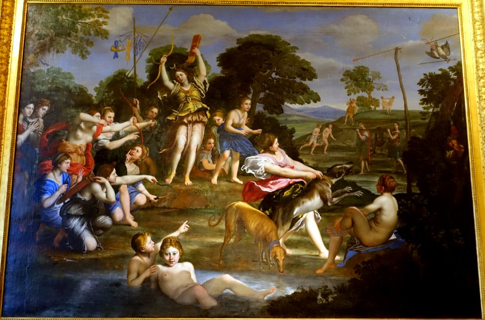Diana's Hunt by Domenichino (Domenico Zampieri), 1616-1617, oil on canvas - Galleria Borghese - Rome, Italy - DSC04678