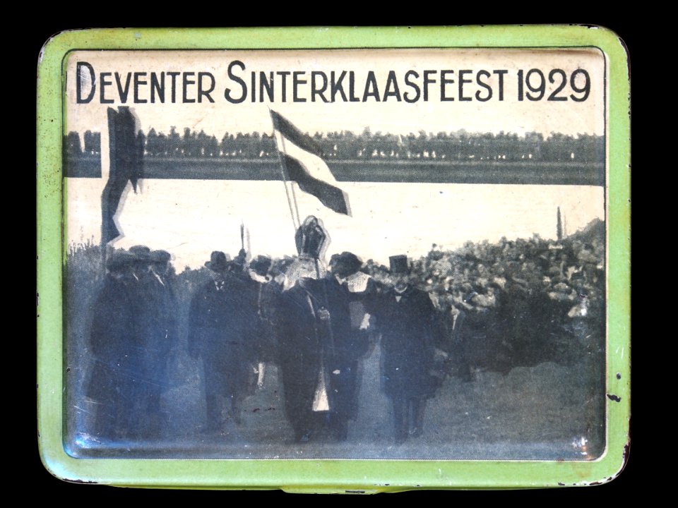Deventer Sinterklaasfeest 1929 sigarenblikje