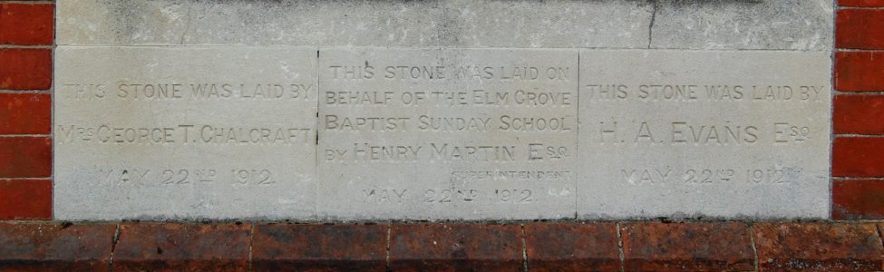 Devonshire Avenue Baptist Church, Devonshire Avenue, Eastney, Portsmouth (October 2017) (Foundation Stone) (2)