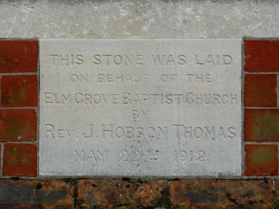 Devonshire Avenue Baptist Church, Devonshire Avenue, Eastney, Portsmouth (October 2017) (Foundation Stone) (4)