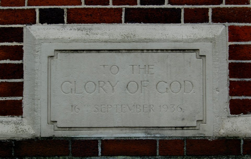 Devonshire Avenue Baptist Church, Devonshire Avenue, Eastney, Portsmouth (October 2017) (Foundation Stone) (1)