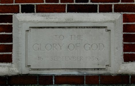 Devonshire Avenue Baptist Church, Devonshire Avenue, Eastney, Portsmouth (October 2017) (Foundation Stone) (1)