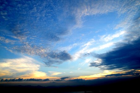 Sky sunset cloud photo