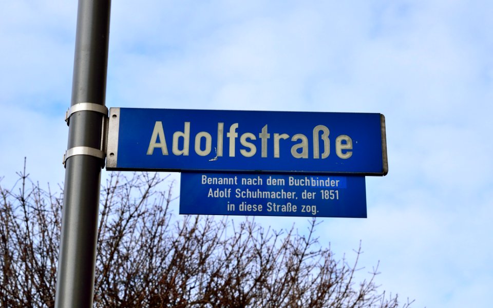 Detmold - Schild Adolfstraße