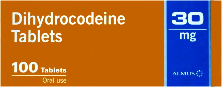 Dihydrcodeine Tablets Package Almus 30 mg 2017