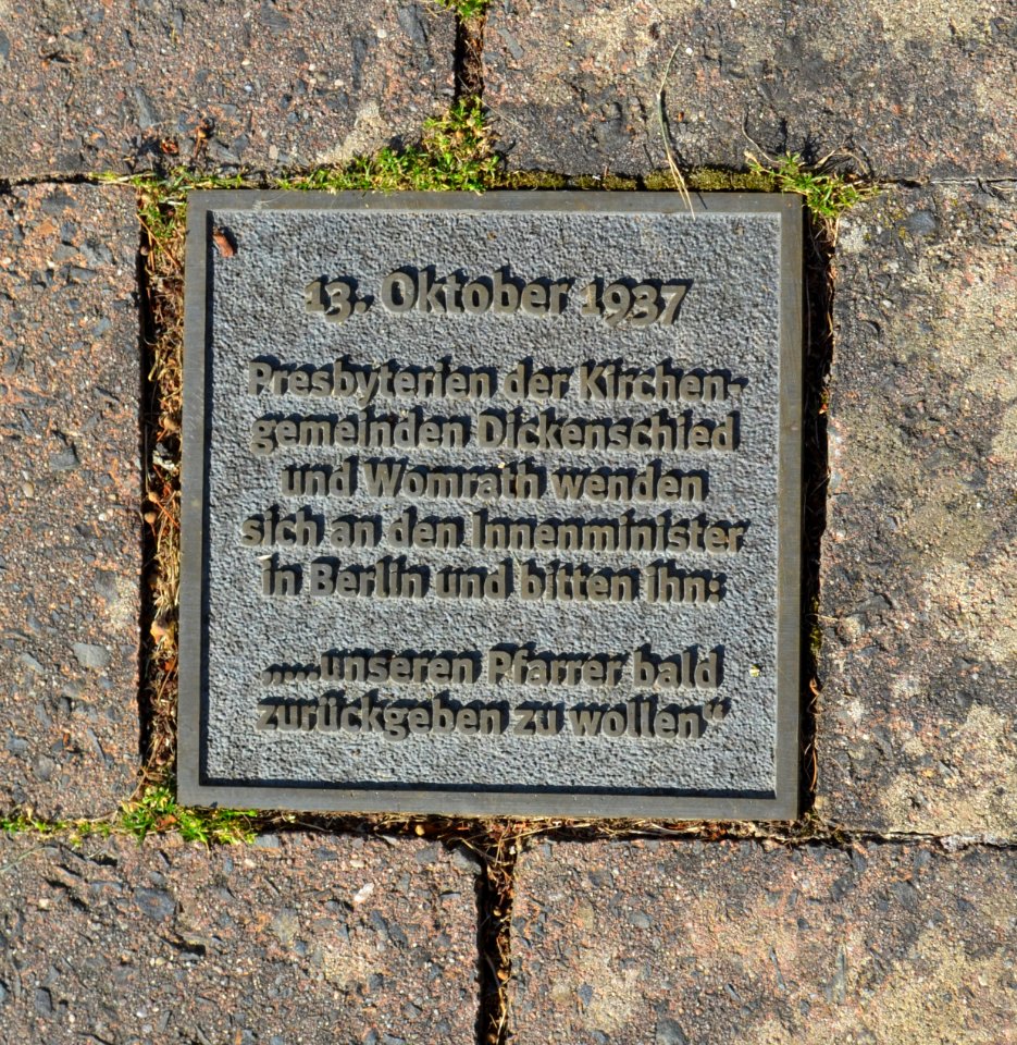 Dickenschied, Gedenkstätte Paul und Margarete Schneider, Stein 6