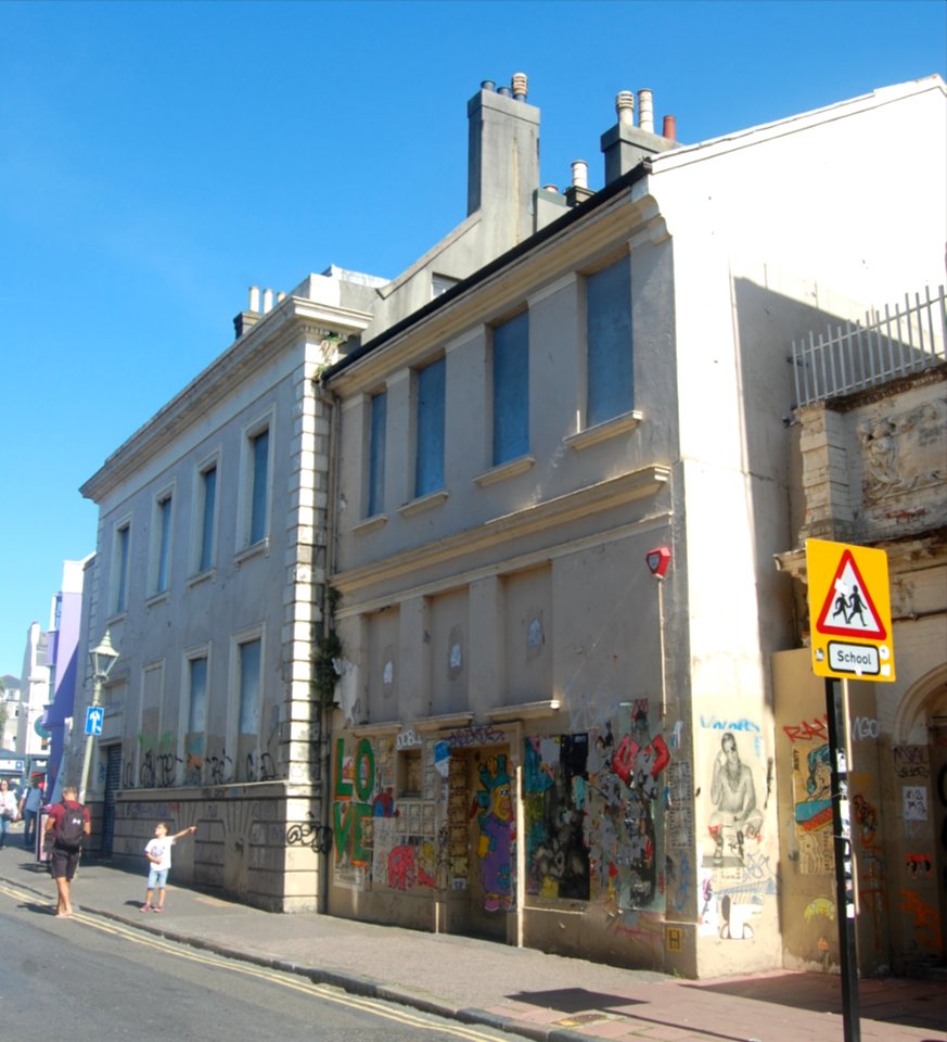 Derelict Building at Middle Street, Brighton (part of former Hippodrome) (September 2019)