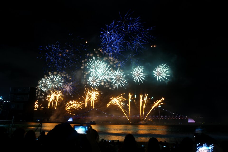 Fireworks bridge light
