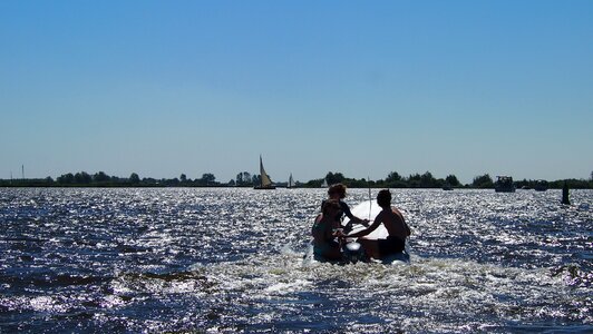 Lake vacations powerboat